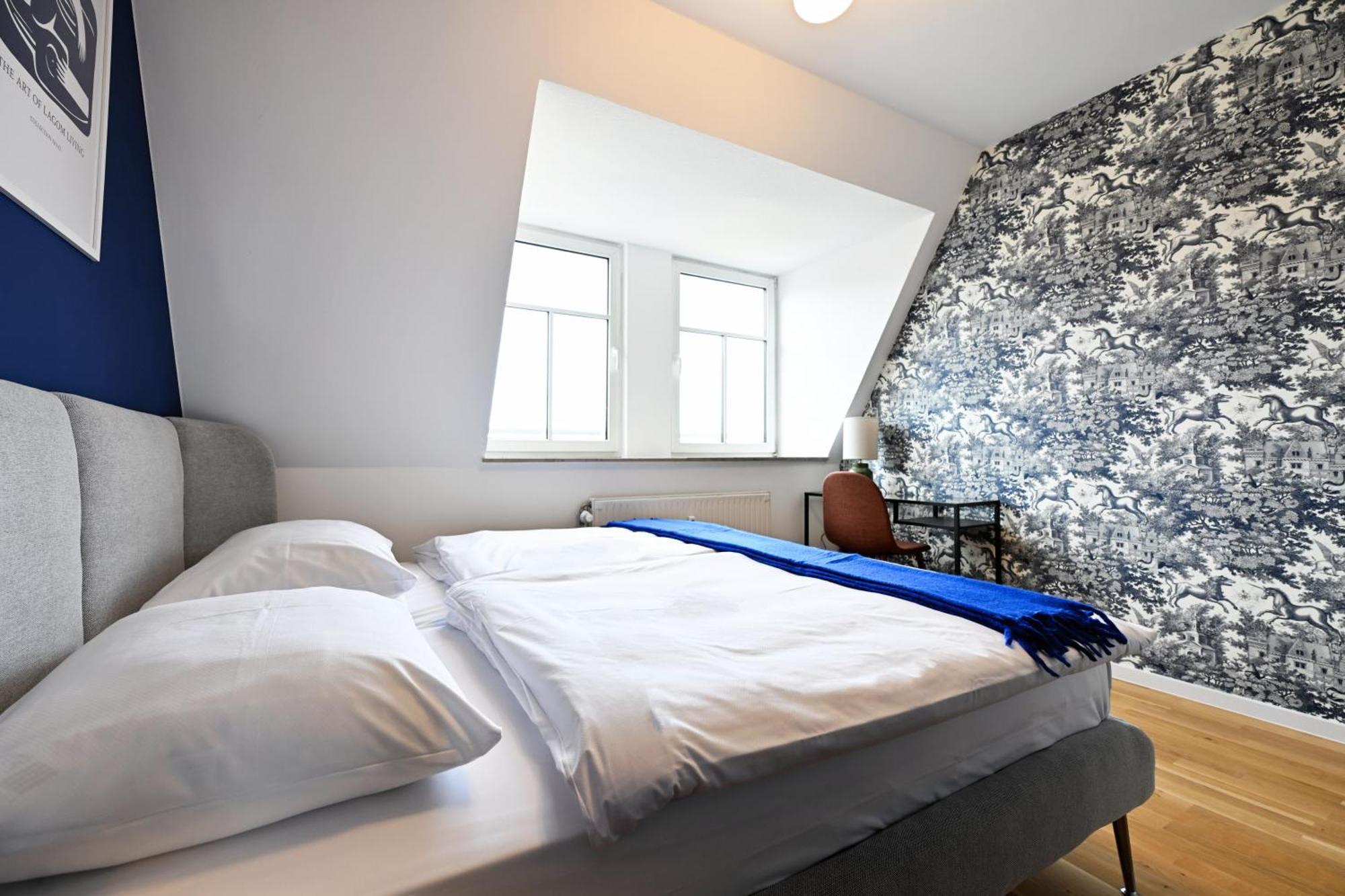 Rosengarten Fuerth, Moderne Serviced In Citylage, Ganze 50 M2, Nahe Nuernberg, Metro, Sauna Apartment *