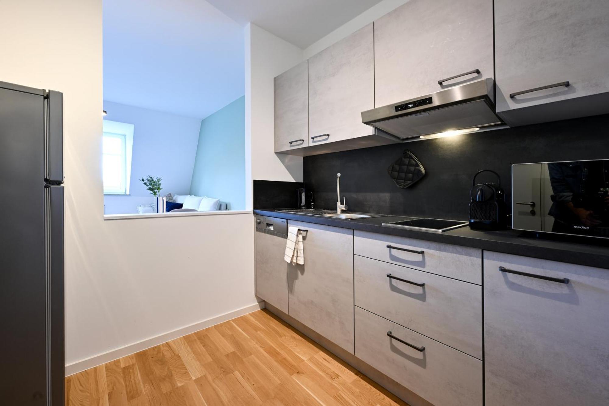 Apartment Rosengarten Fuerth, Moderne Serviced In Citylage, Ganze 50 M2, Nahe Nuernberg, Metro, Sauna Fuerth